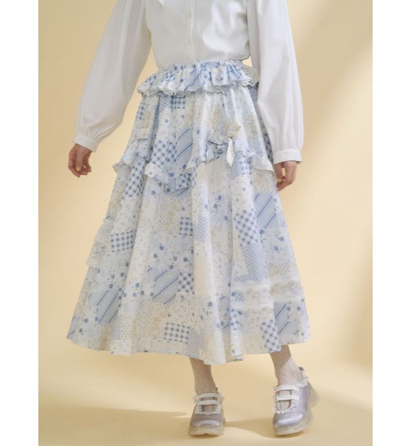 merry jenny「デコラティブリボンフレアスカート」|スカート|