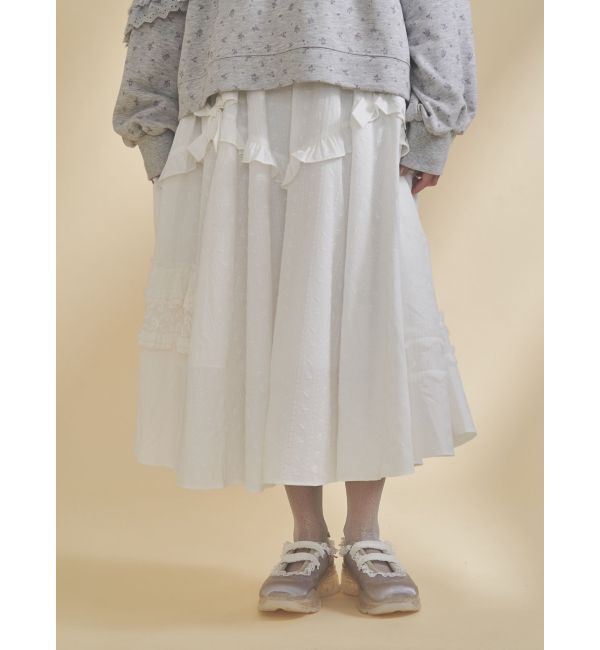 merry jenny「デコラティブリボンフレアスカート」|スカート|