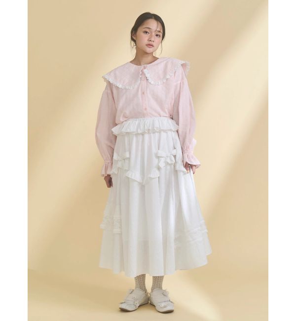 merry jenny「デコラティブリボンフレアスカート」|スカート|