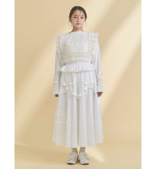 merry jenny「デコラティブリボンフレアスカート」|スカート|