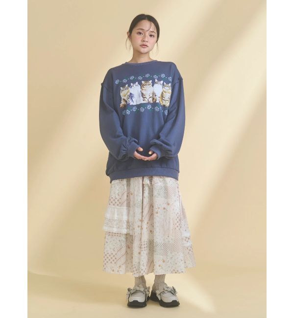 merry jenny「デコラティブリボンフレアスカート」|スカート|