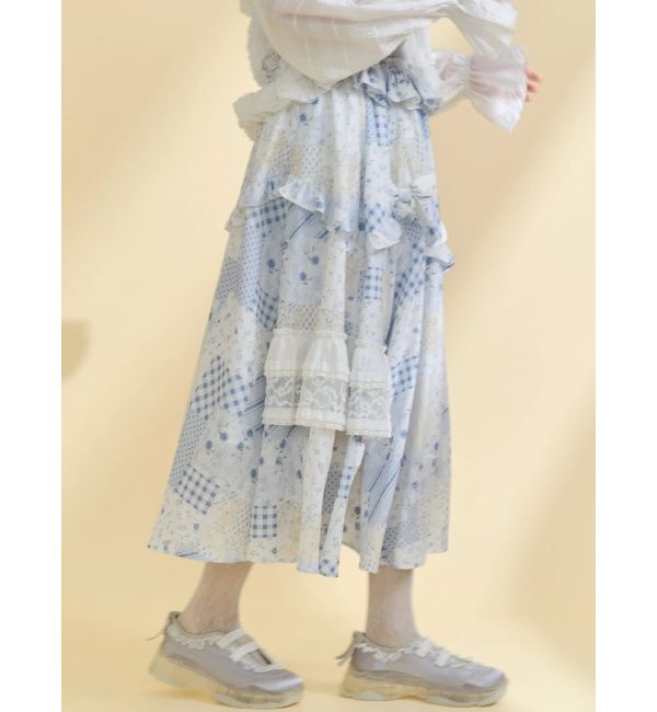 merry jenny「デコラティブリボンフレアスカート」|スカート|