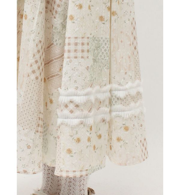 merry jenny「デコラティブリボンフレアスカート」|スカート|