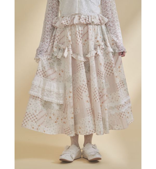 merry jenny「デコラティブリボンフレアスカート」|スカート|