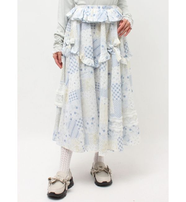 merry jenny「デコラティブリボンフレアスカート」|スカート|