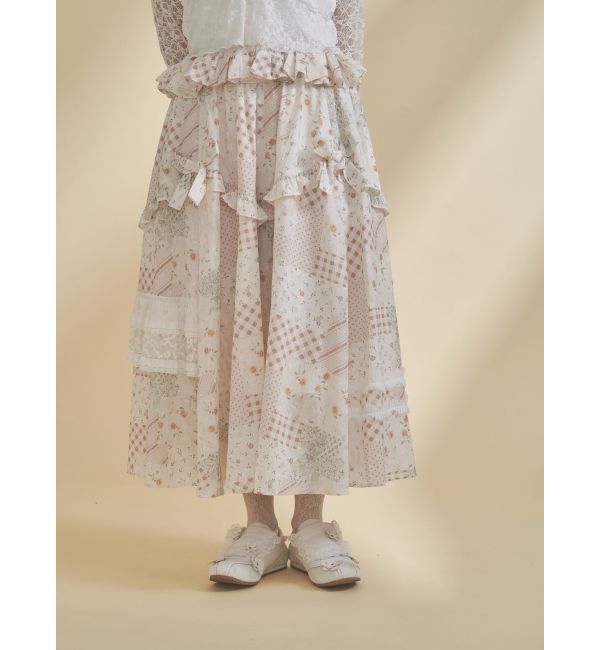 merry jenny「デコラティブリボンフレアスカート」|スカート|