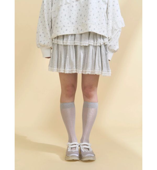 merry jenny「カットティアードミニスカート」|スカート|