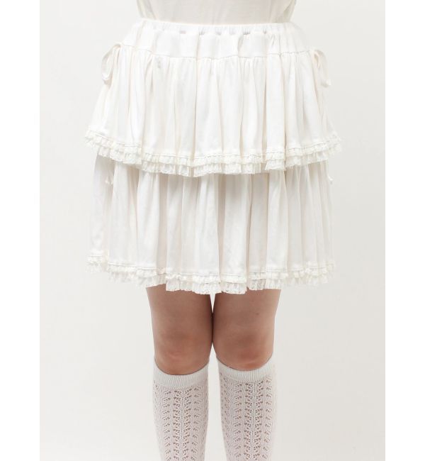 merry jenny「カットティアードミニスカート」|スカート|