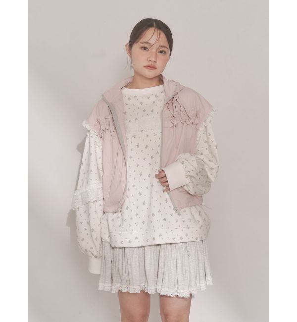 merry jenny「カットティアードミニスカート」|スカート|