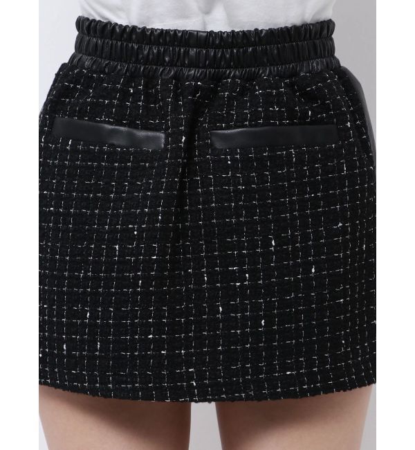 GYDA「ツイード異素材スカートライクショートパンツ【SETUP着用可】」|スカート|