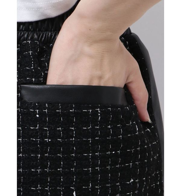 GYDA「ツイード異素材スカートライクショートパンツ【SETUP着用可】」|スカート|