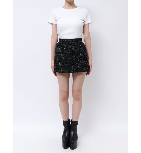 GYDA「ツイード異素材スカートライクショートパンツ【SETUP着用可】」|スカート|