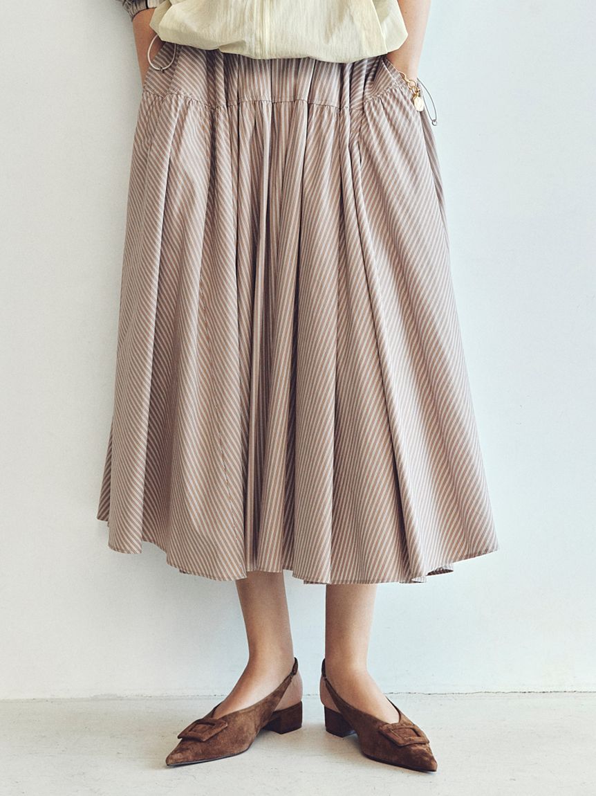 Mila Owen「ウエストボリュームフレアスカート」|スカート|