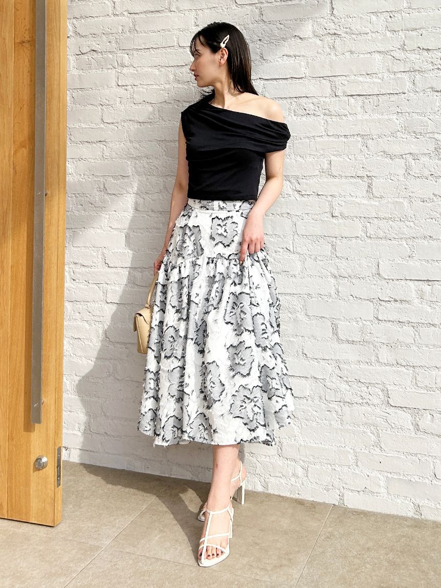 SNIDEL「ルーズネックカットプルオーバー」|Tシャツ・カットソー|