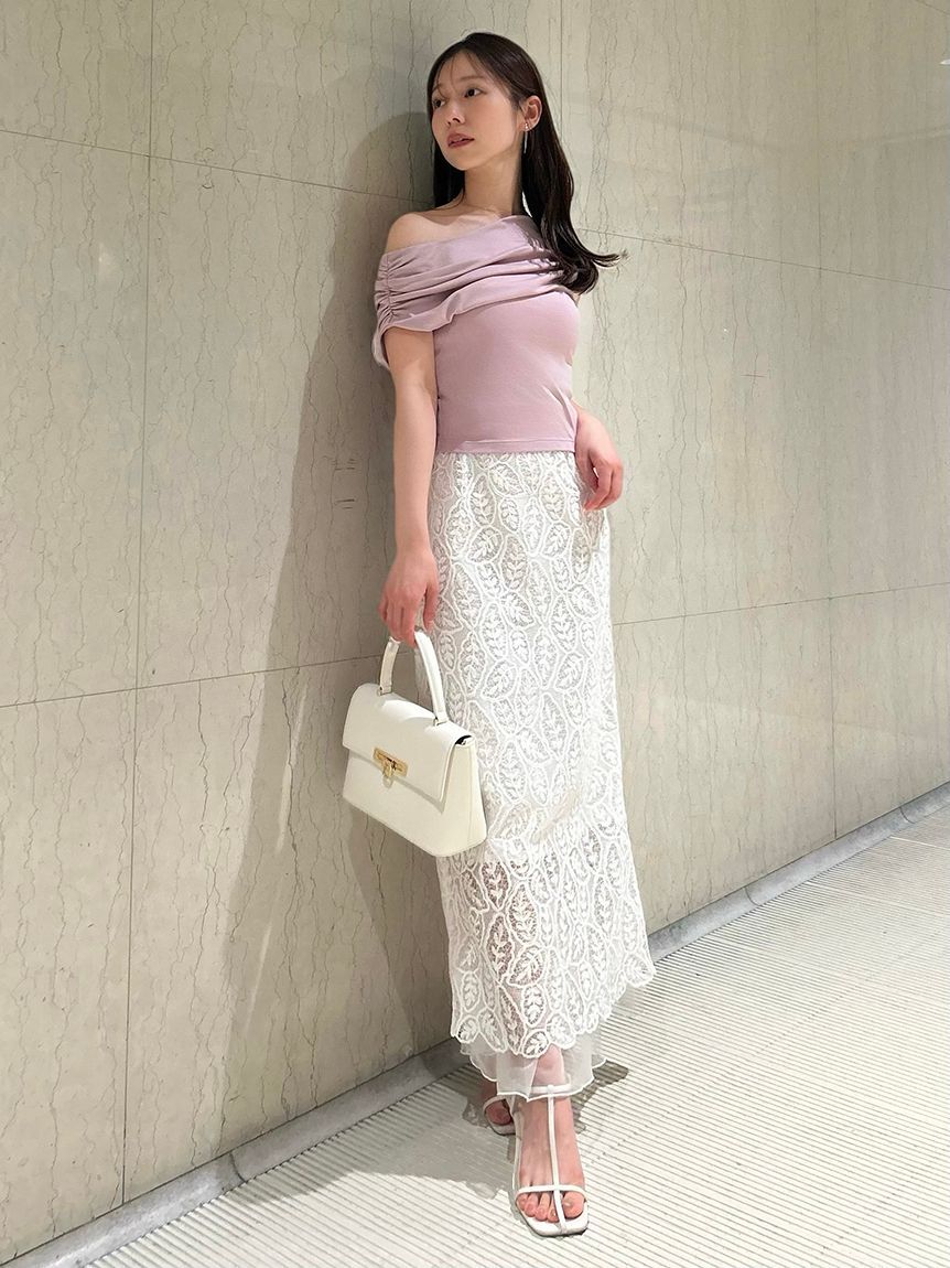 SNIDEL「ルーズネックカットプルオーバー」|Tシャツ・カットソー|