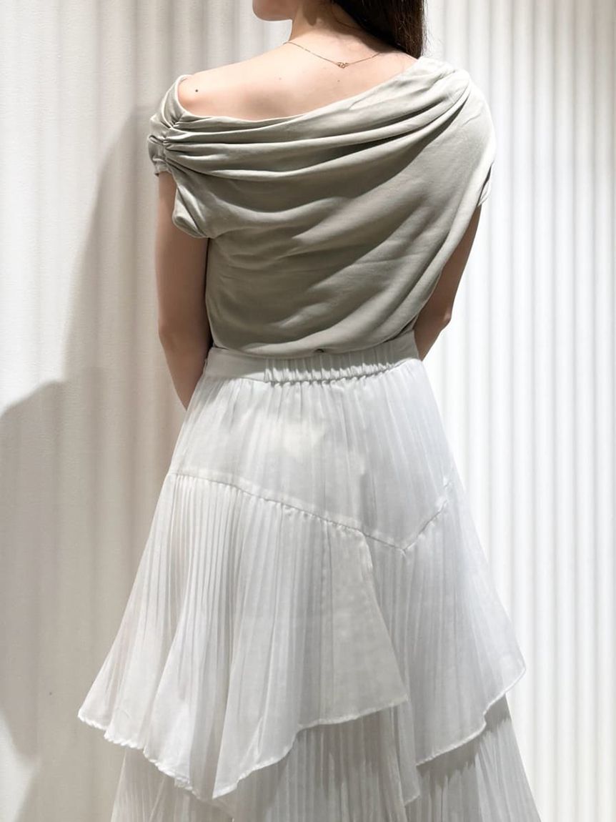 SNIDEL「ルーズネックカットプルオーバー」|Tシャツ・カットソー|