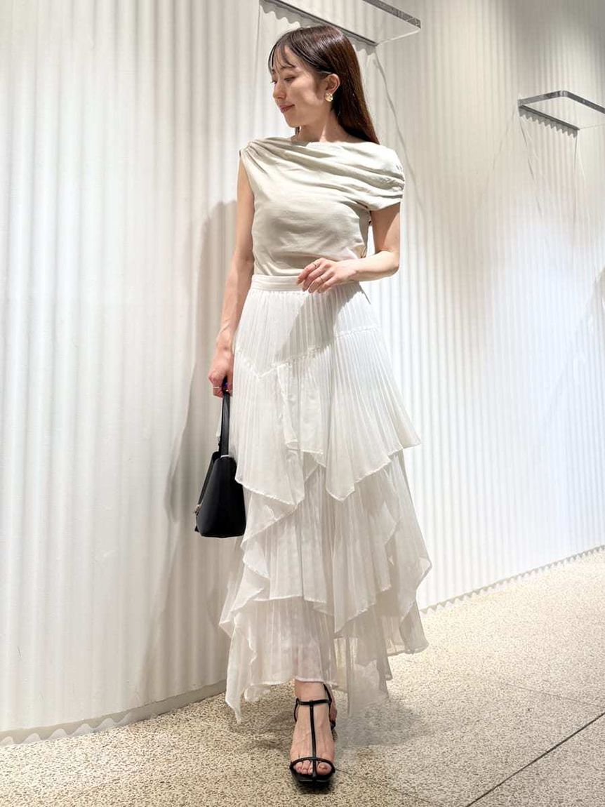 SNIDEL「ルーズネックカットプルオーバー」|Tシャツ・カットソー|