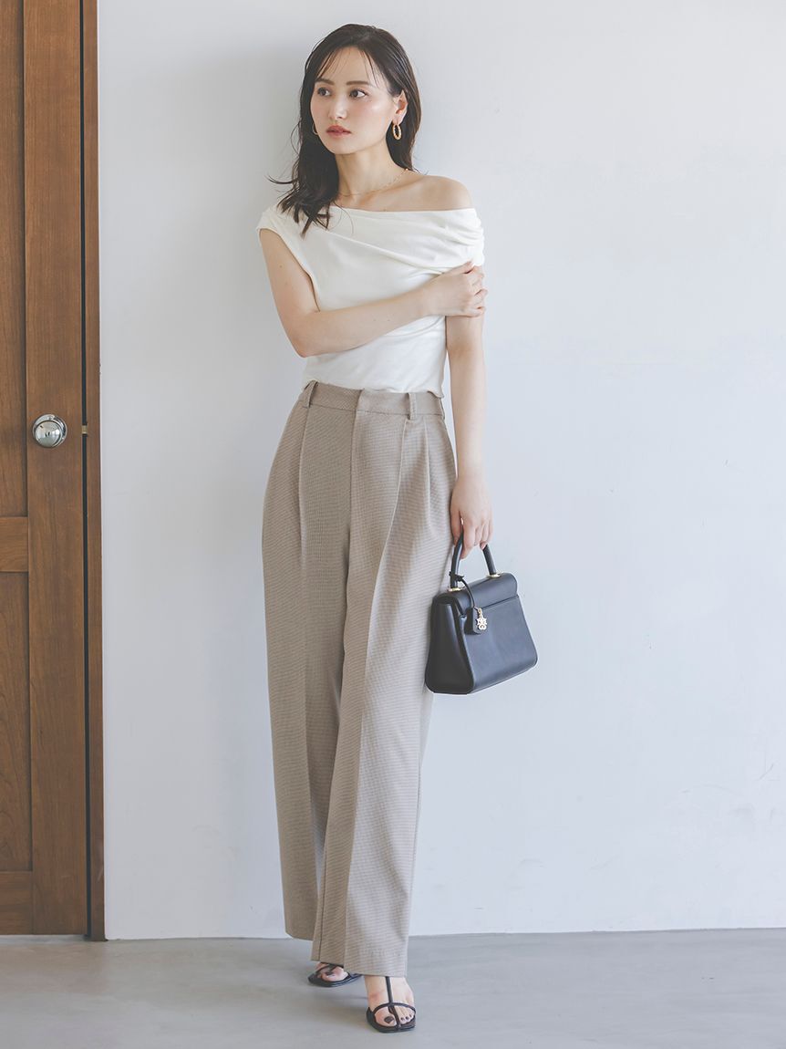 SNIDEL「ルーズネックカットプルオーバー」|Tシャツ・カットソー|