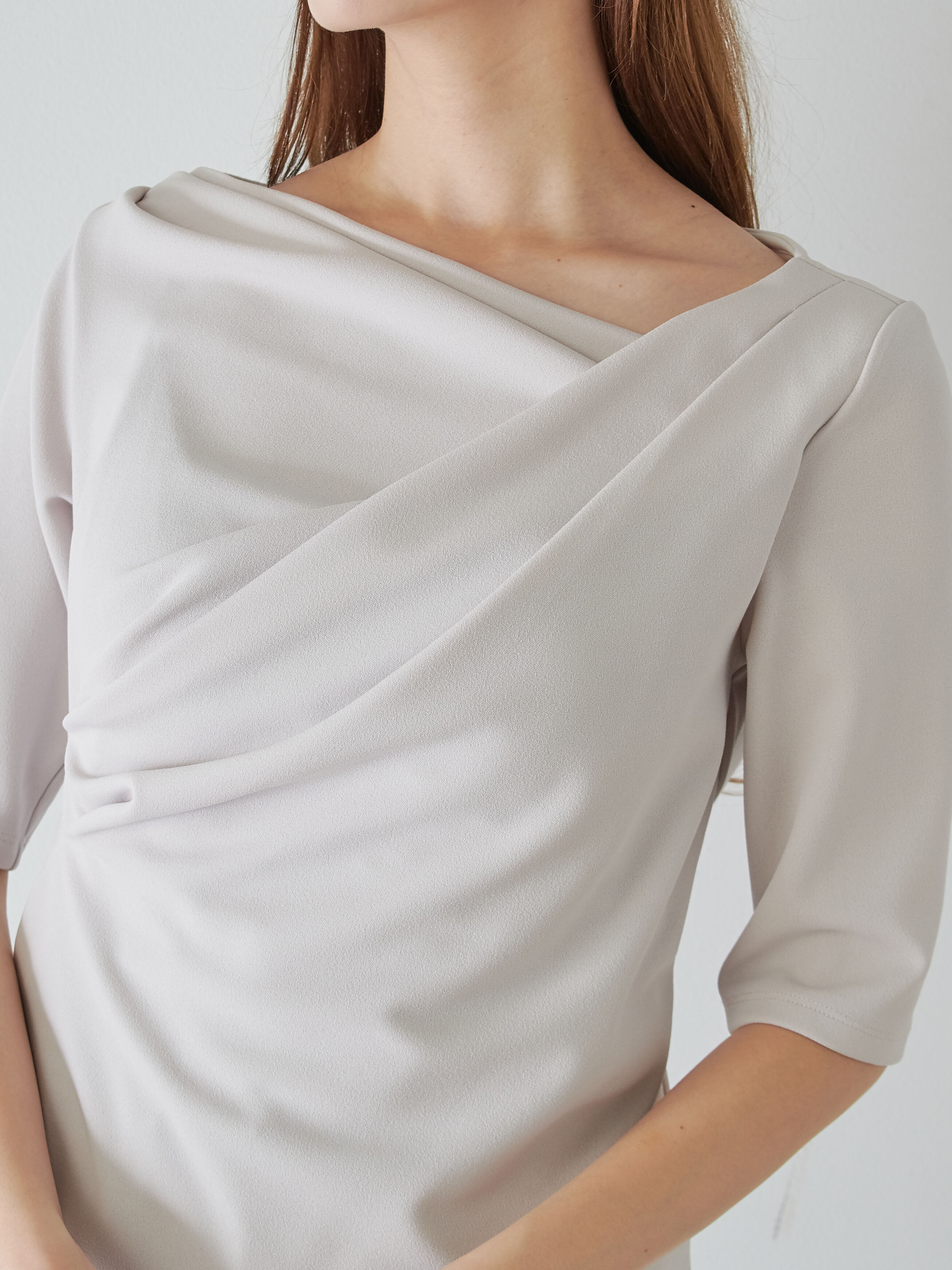 SNIDEL「ワンショルダードレープカットソー」|Tシャツ・カットソー|