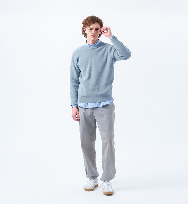 MACKINTOSH PHILOSOPHY「片畦プレーティング クルーネックプルオーバーニット」|ニット・セーター|