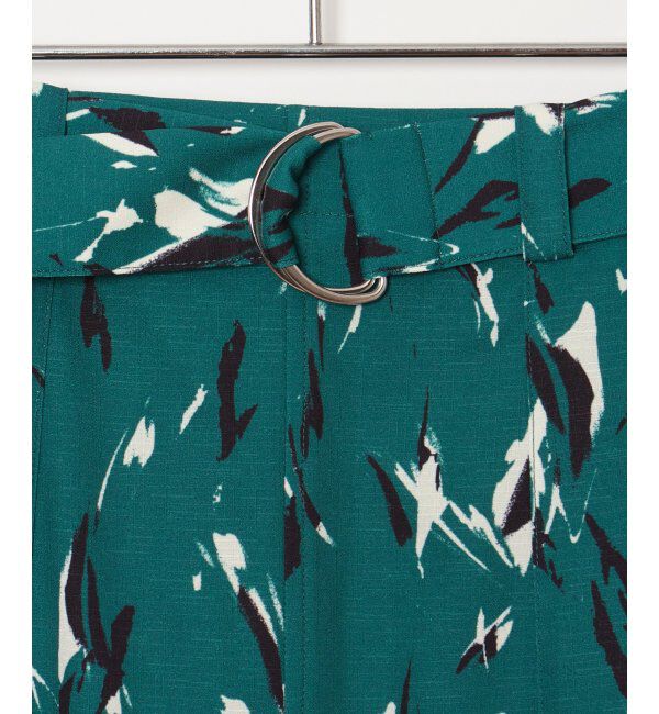 ikka「ベルト付きプリントスカート」|スカート|