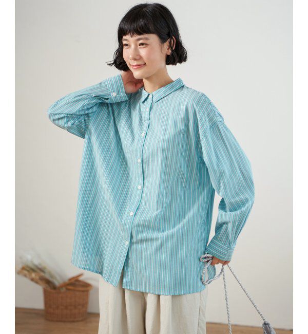 Lbc with Life「ふんわり70コットン2WAYシャツ」|シャツ・ブラウス|