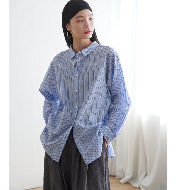 Lbc with Life「ふんわり70コットン2WAYシャツ」|シャツ・ブラウス|