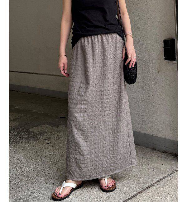 Lbc with Life「ジャカードIラインスカート」|スカート|