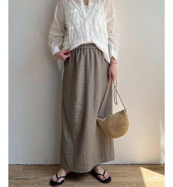 Lbc with Life「ジャカードIラインスカート」|スカート|