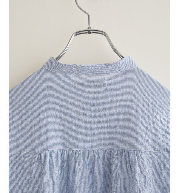 Lbc with Life「オーガニックコットンバンドカラーシャツ」|シャツ・ブラウス|