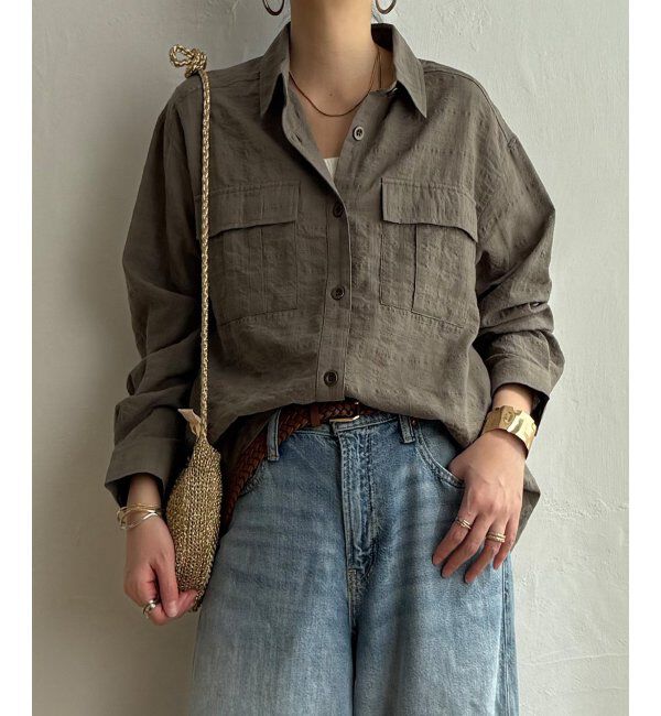 Lbc with Life「ジャカードダブルポケットシャツジャケット」|シャツ・ブラウス|