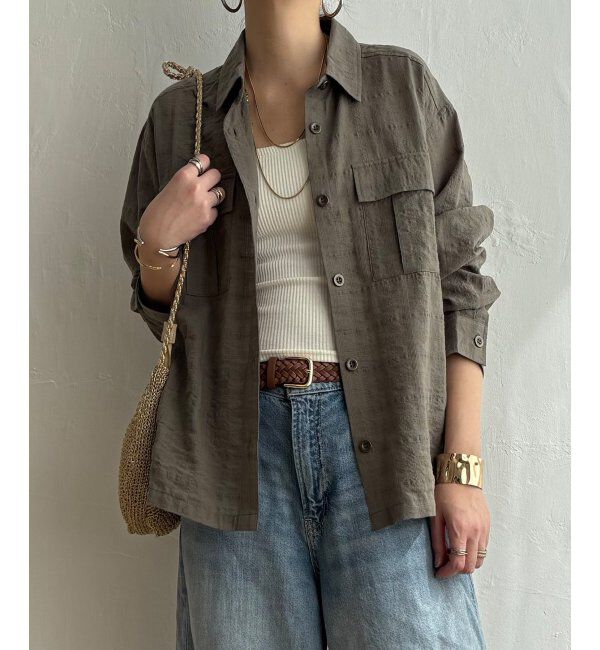 Lbc with Life「ジャカードダブルポケットシャツジャケット」|シャツ・ブラウス|