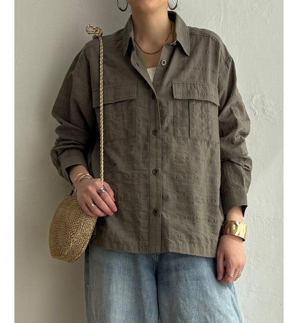 Lbc with Life「ジャカードダブルポケットシャツジャケット」|シャツ・ブラウス|