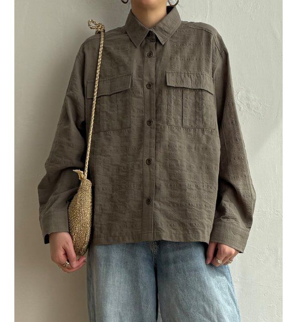 Lbc with Life「ジャカードダブルポケットシャツジャケット」|シャツ・ブラウス|