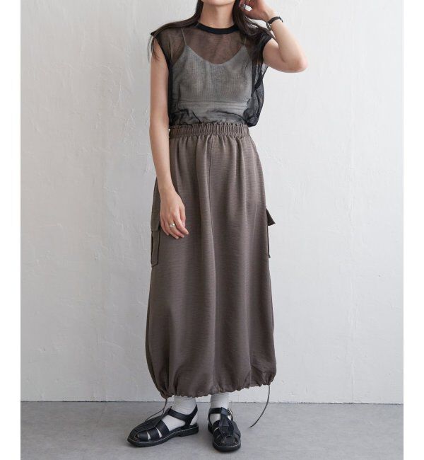 VENCE share style「【2WAY】ヴィンテージツイルカーゴスカート」|スカート|