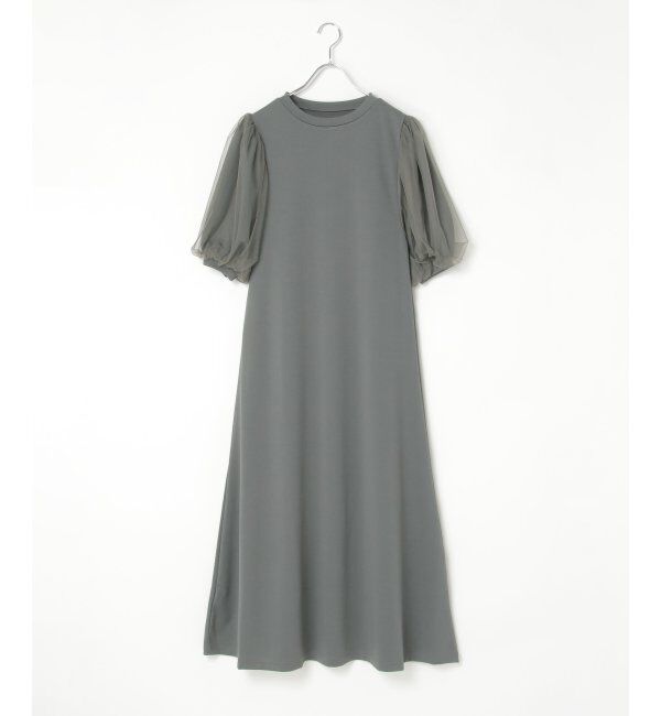 VENCE share style「チュールボリュームスリーブワンピース」|ワンピース|