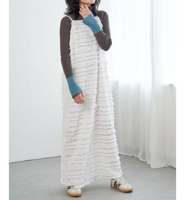 VENCE share style「チュールティアードワンピース」|ワンピース|