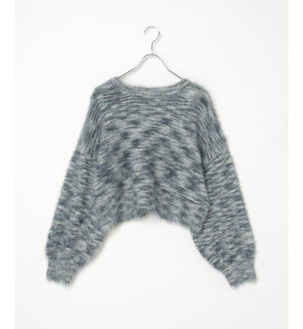 VENCE share style「フェザーヤーンショートニット」|ニット・セーター|