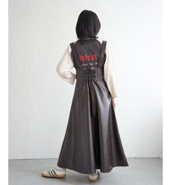 VENCE share style「合皮ジャンスカ」|スカート|