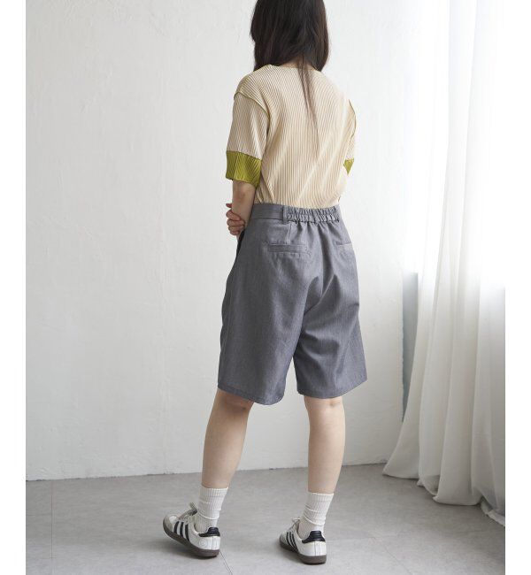 VENCE share style「プリーツ袖配色トップス」|ニット・セーター|