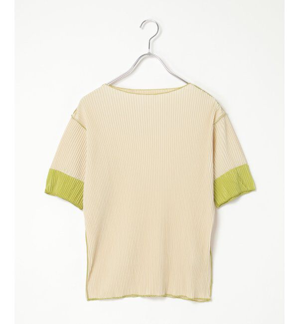 VENCE share style「プリーツ袖配色トップス」|ニット・セーター|