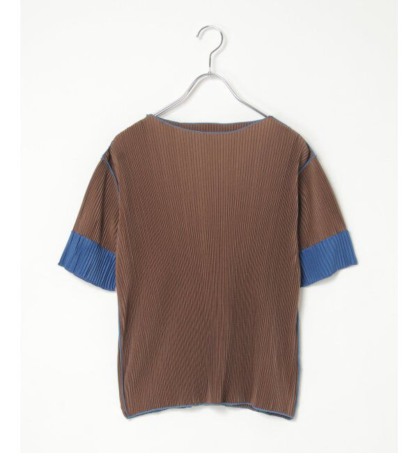 VENCE share style「プリーツ袖配色トップス」|ニット・セーター|