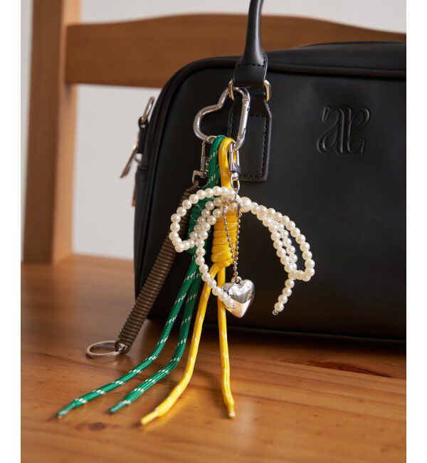 VENCE share style「リボンロープチャーム」|ネックレス|グリーン