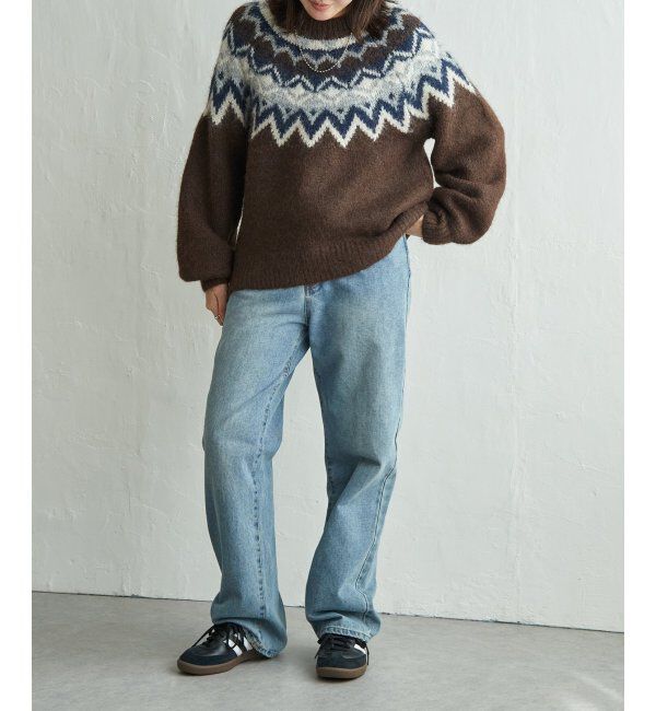VENCE share style「ノルディックニットプルオーバー」|ニット・セーター|