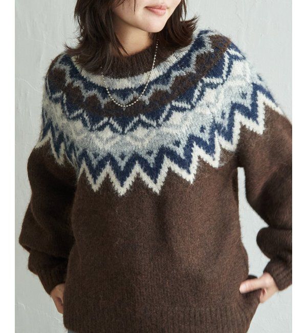 VENCE share style「ノルディックニットプルオーバー」|ニット・セーター|