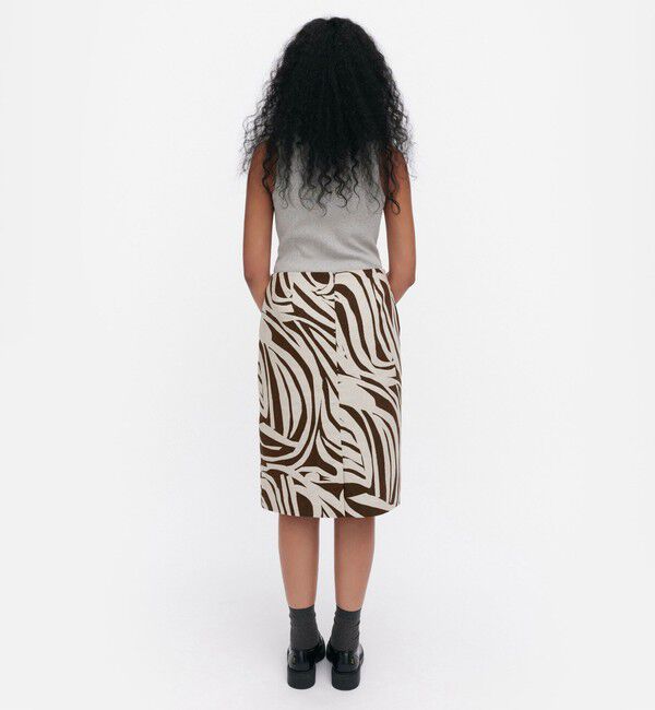 Marimekko「【一部店舗・オンラインストア限定】Valaa Jokuraita スカート」|スカート|