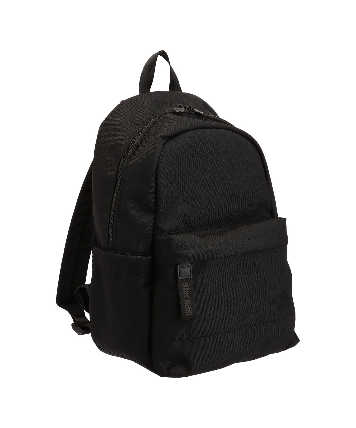 MARY QUANT「オールブラックシンプルロゴ リュック」|リュック|