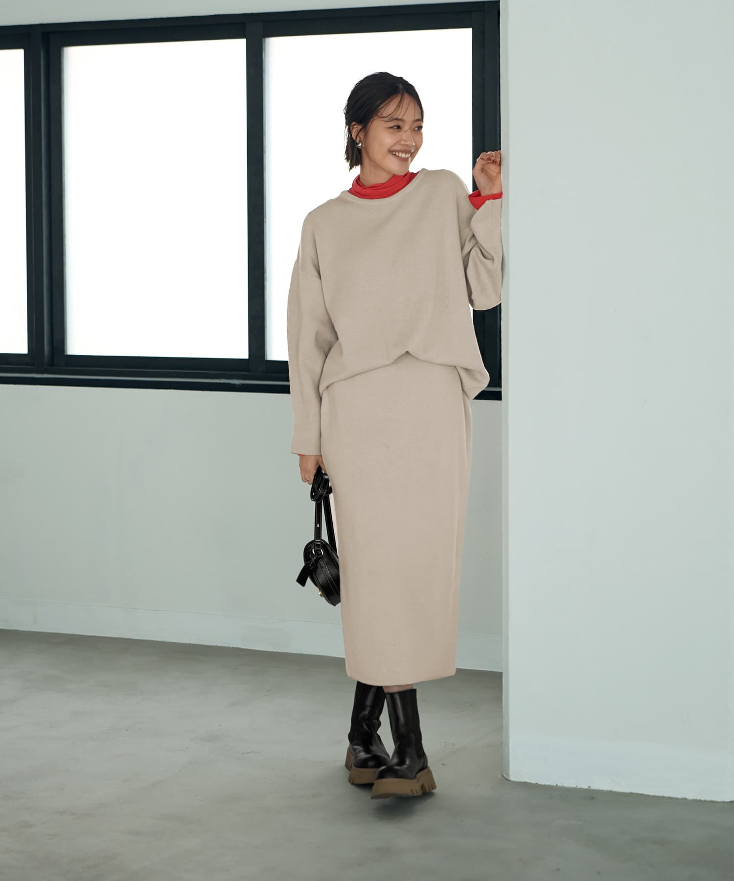 STYLE DELI「３シーズンコットン混紡◆ニットペンシルスカート」|スカート|