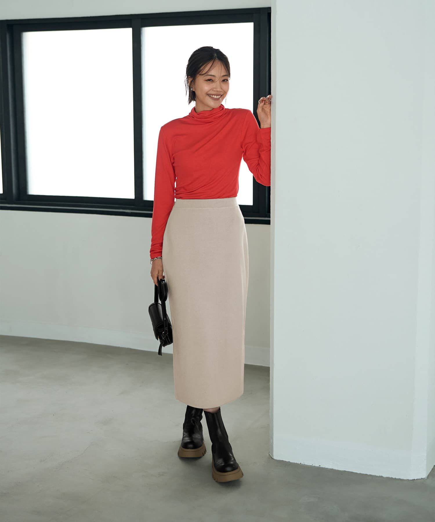 STYLE DELI「３シーズンコットン混紡◆ニットペンシルスカート」|スカート|