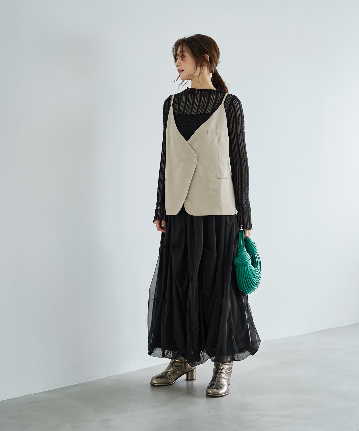 STYLE DELI「下に着るメロウレーシィートップス」|Tシャツ・カットソー|